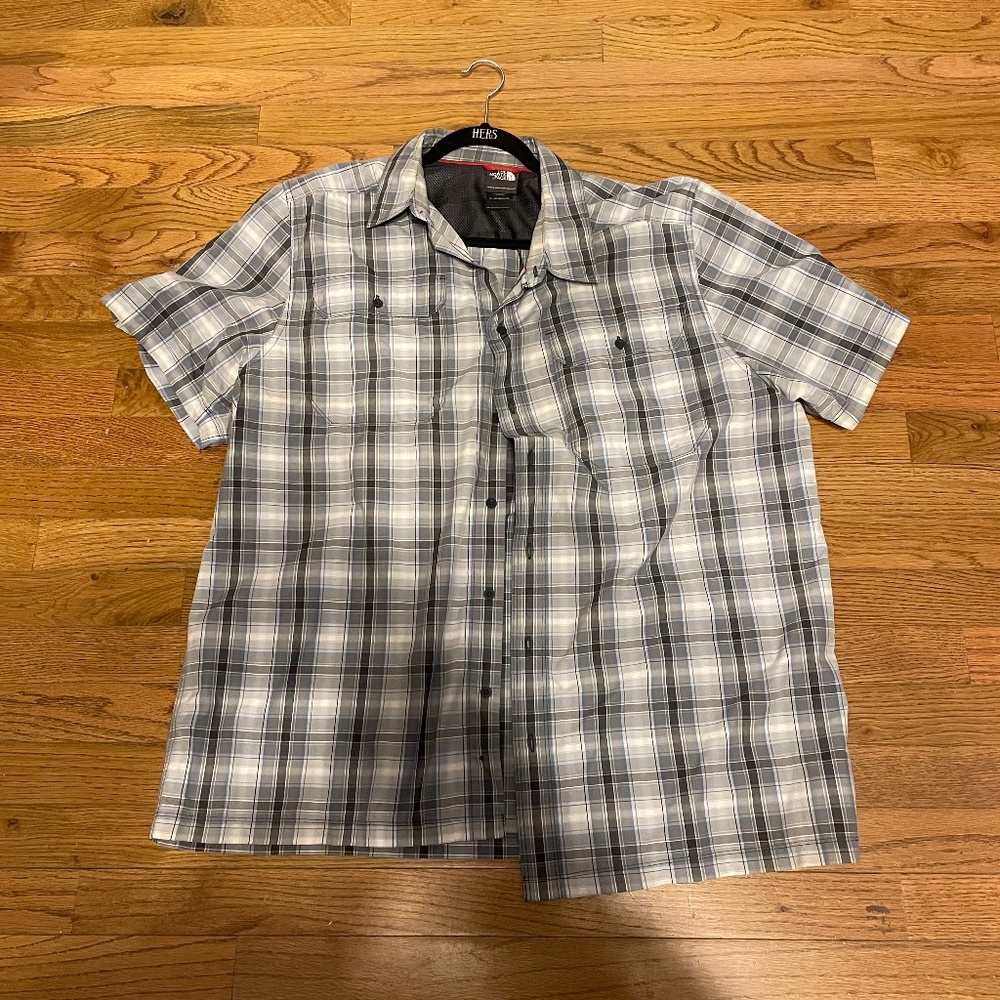North face button up shirt